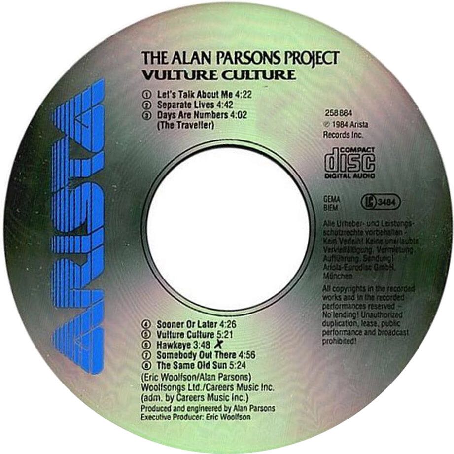Vulture Culture - Alan Parsons Project (MP3) music collectible - Main Image 2
