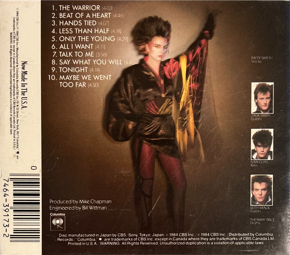 The Warrior - Scandal (CD) music collectible [Barcode 074643917322] - Main Image 2