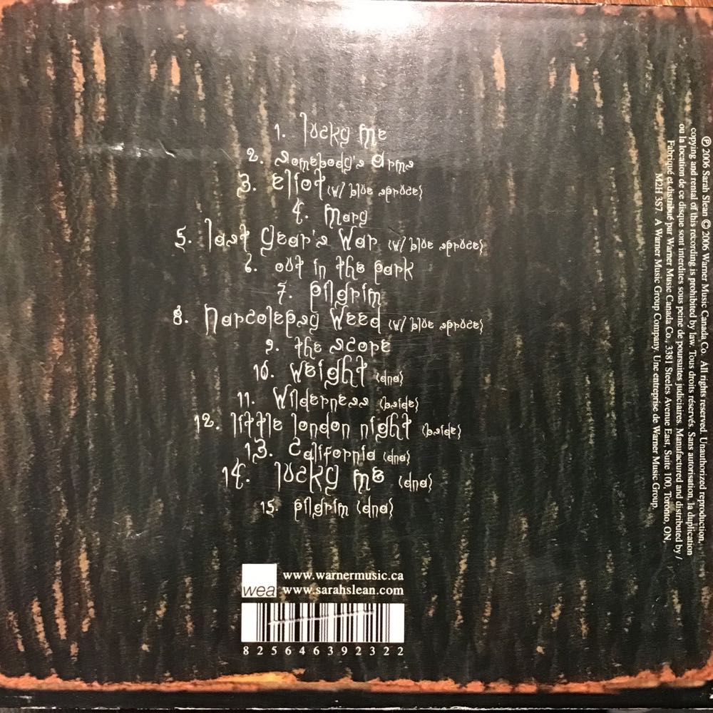 Orphan Music - Sarah Slean (CD) music collectible [Barcode 825646392322] - Main Image 2