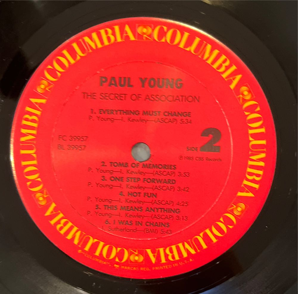 The Secret of Association - Young, Paul (12”) music collectible [Barcode 074643995719] - Main Image 4