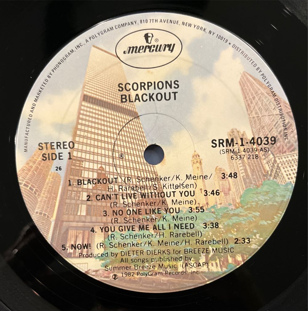 Blackout - Scorpions (12”) music collectible - Main Image 3
