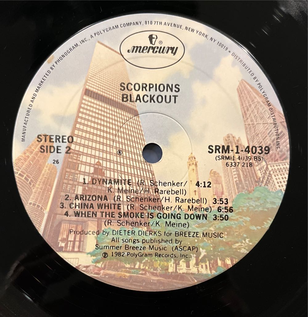 Blackout - Scorpions (12”) music collectible - Main Image 4