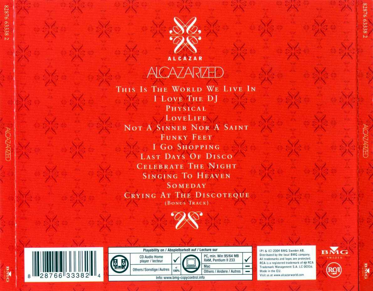 Alcazarized - Alcazar (CD) music collectible [Barcode 828766333824] - Main Image 2