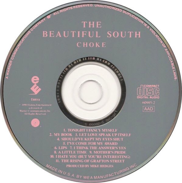 Choke - Beautiful South, The (CD - 37) music collectible [Barcode 042282823328] - Main Image 4