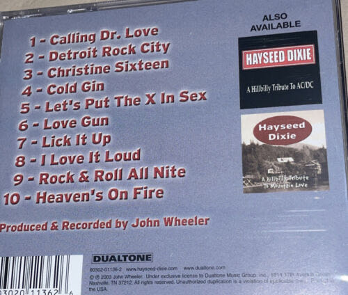 Kiss My Grass: A Hillbilly Tribute to Kiss - KISS Tribute Albums (CD - 34) music collectible [Barcode 803020113626] - Main Image 2