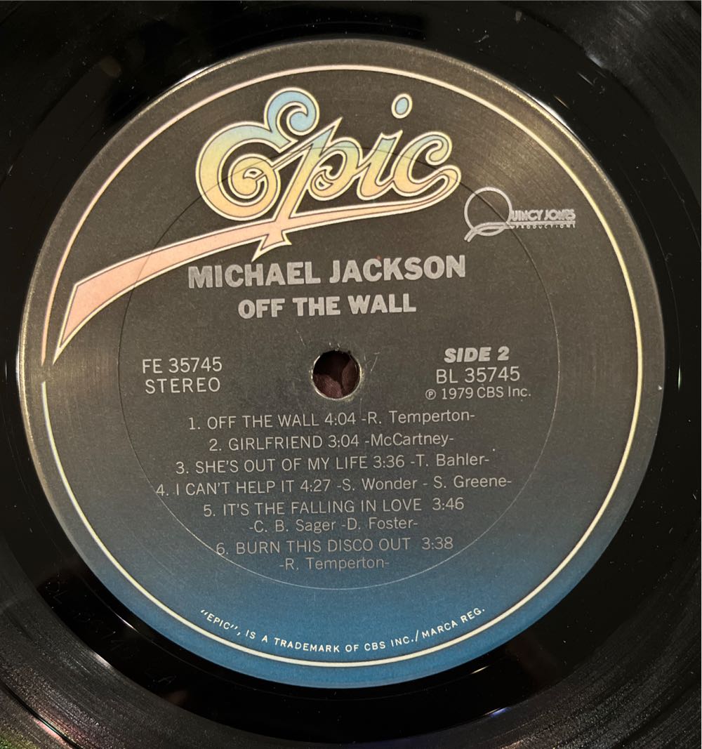 Off The Wall - Jackson, Michael (12”) music collectible - Main Image 4