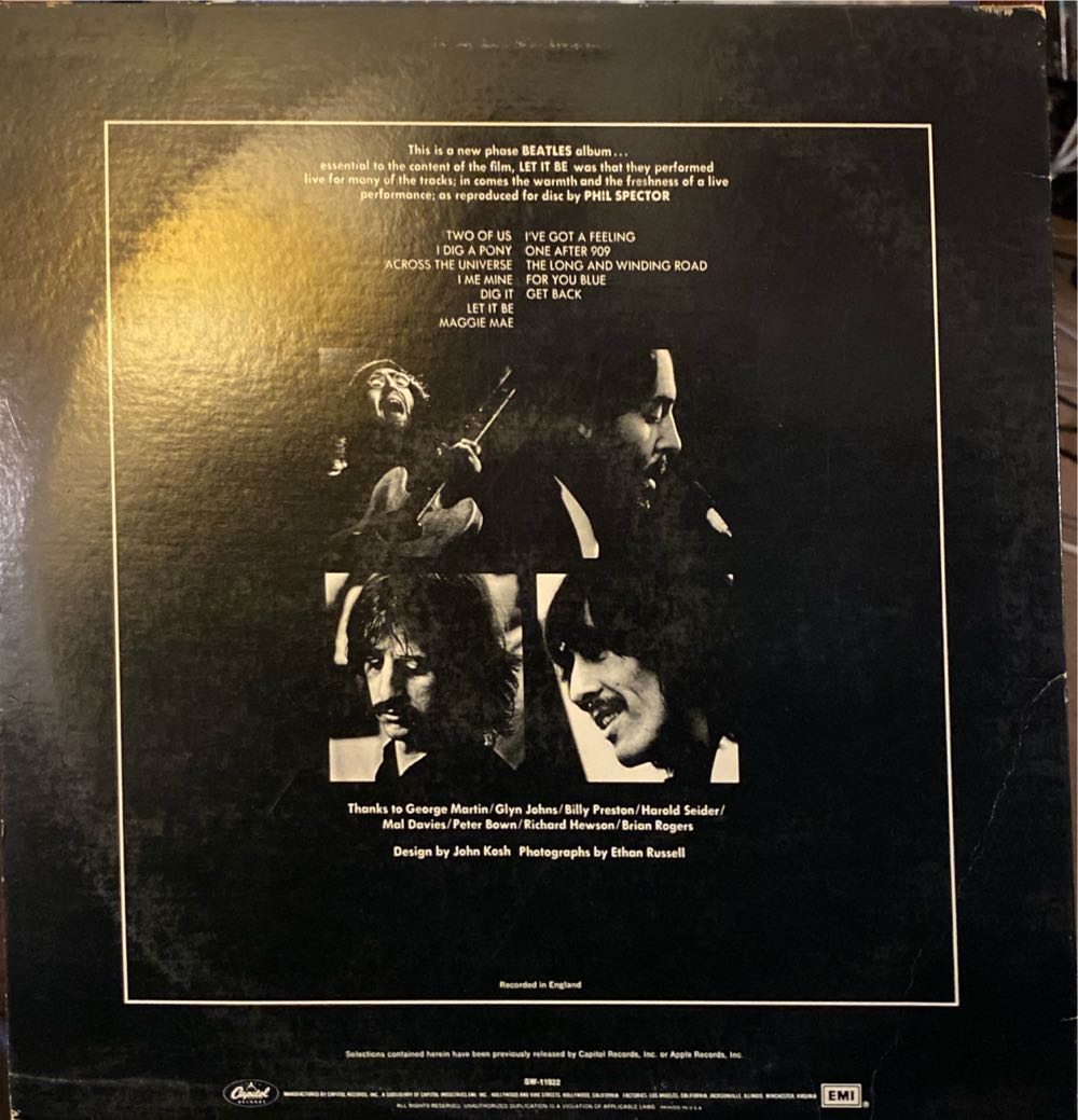 Let It Be - Beatles (12” - 35:16) music collectible - Main Image 4