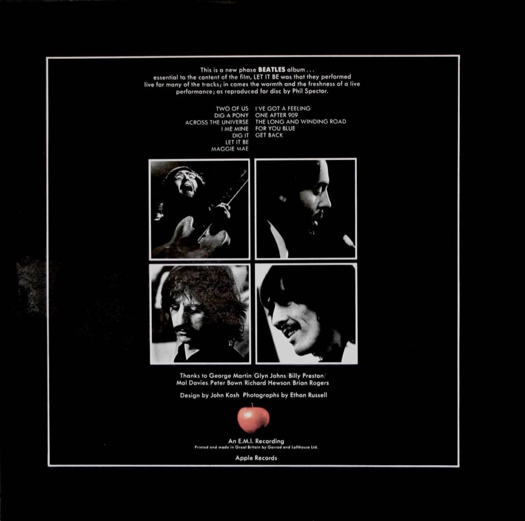 Beatles - Let It Be - Beatles (12”) music collectible - Main Image 2