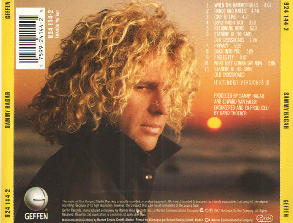 I Never Said Goodbye - Sammy Hagar (CD - 46) music collectible [Barcode 720642414422] - Main Image 4