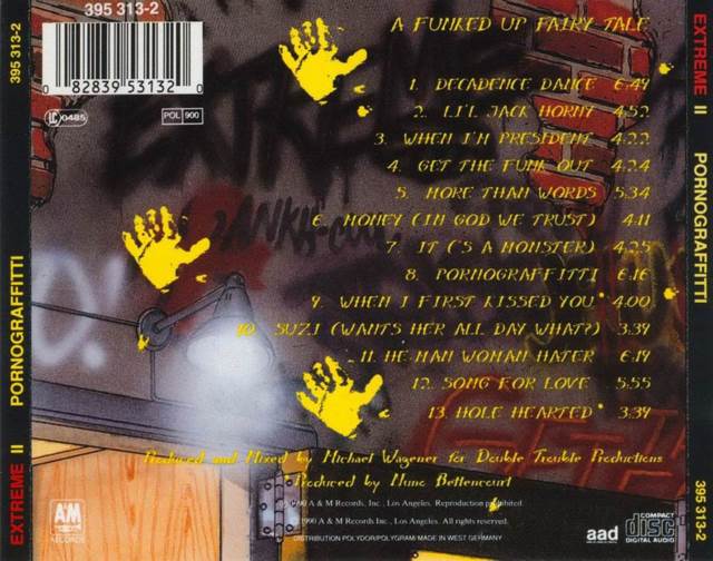 Pornograffitti - Extreme (CD - 65) music collectible [Barcode 075021531321] - Main Image 2