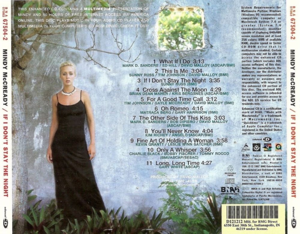 If I Don’t Stay the Night (MP3) - McCready, Mindy (CD) music collectible - Main Image 2
