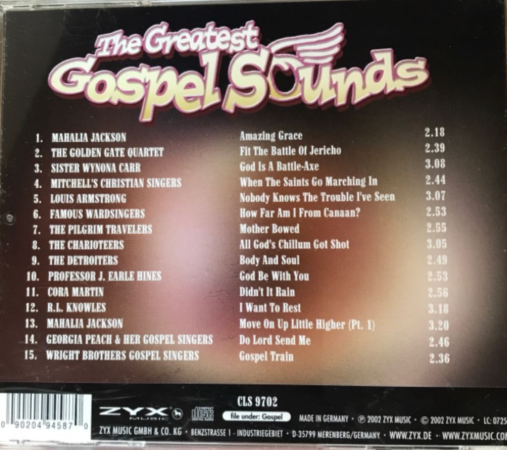 The Greatest Gospel Sounds - Various (CD) music collectible [Barcode 090204945870] - Main Image 2