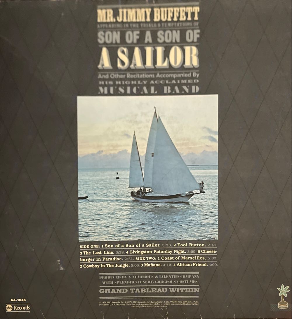 Son Of A Son Of A Sailor - Jimmy Buffett (12” - 3409) music collectible - Main Image 2