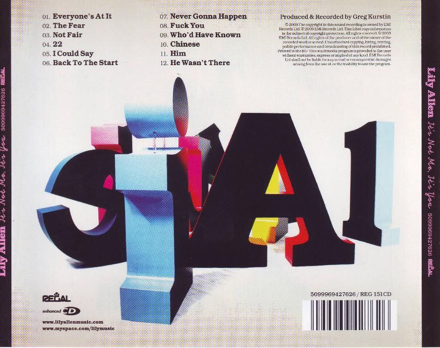 It’s Not Me, It’s You - Lily Allen (CD) music collectible - Main Image 2