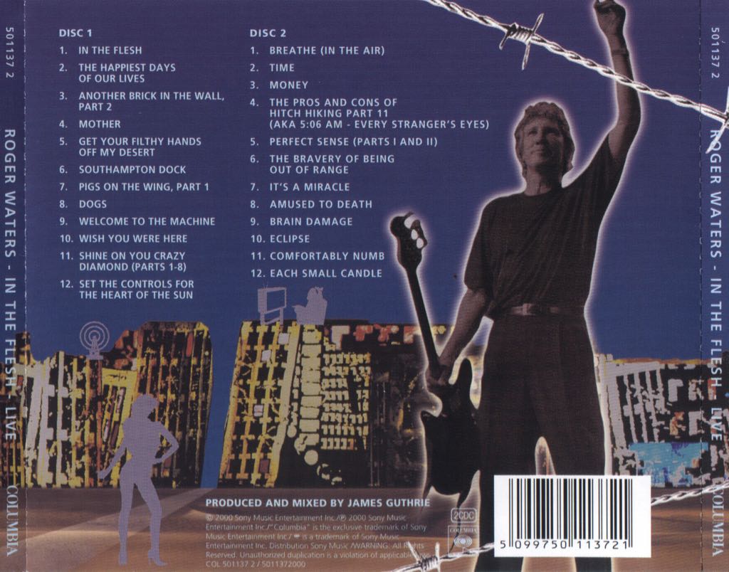 In The Flesh Live - Roger Waters (CD - 148) music collectible [Barcode 0696998523524] - Main Image 2