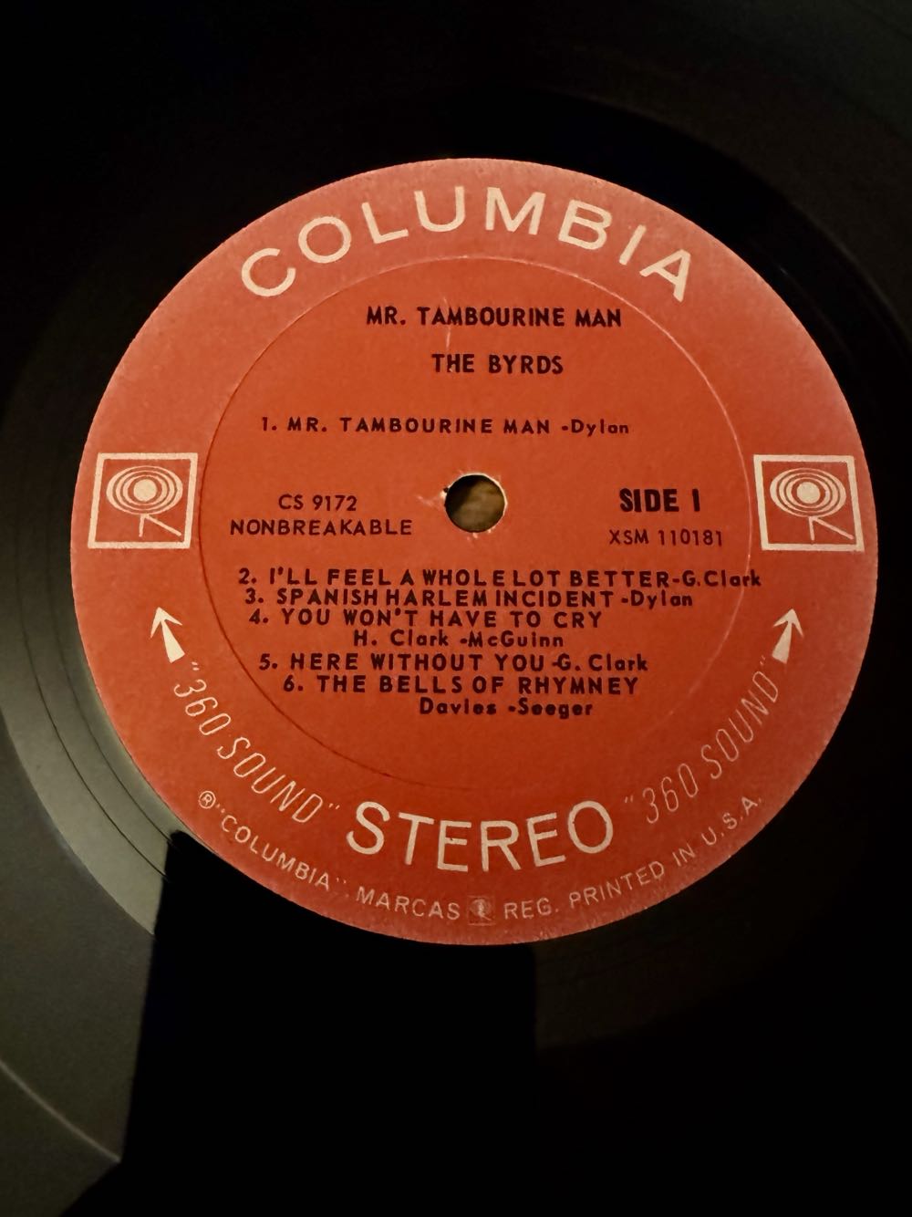 Mr. Tambourine Man - Byrds, The (12” - 3135) music collectible - Main Image 3