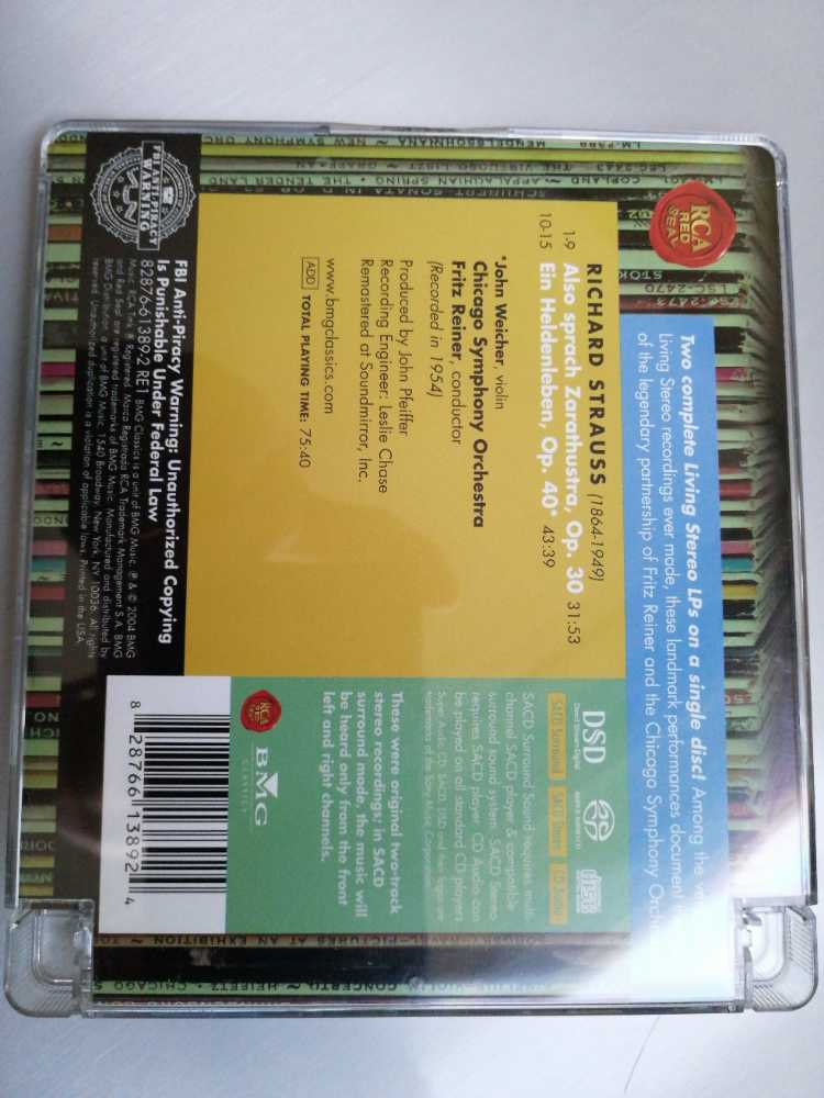 Also sprach Zarathustra, Ein Heldenleben - Strauss, Richard (SACD - 7540) music collectible [Barcode 828766138924] - Main Image 2