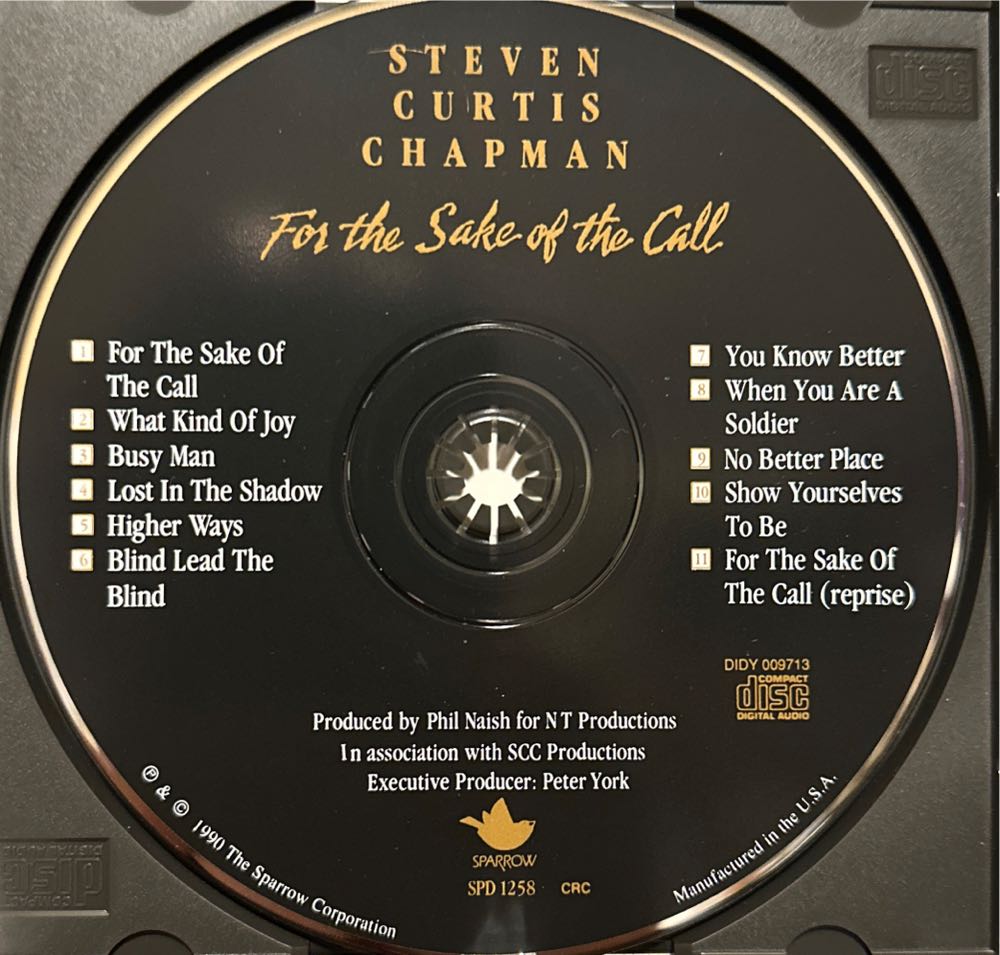 For The Sake Of The Call - Chapman, Steven Curtis (CD) music collectible [Barcode 017627125825] - Main Image 3