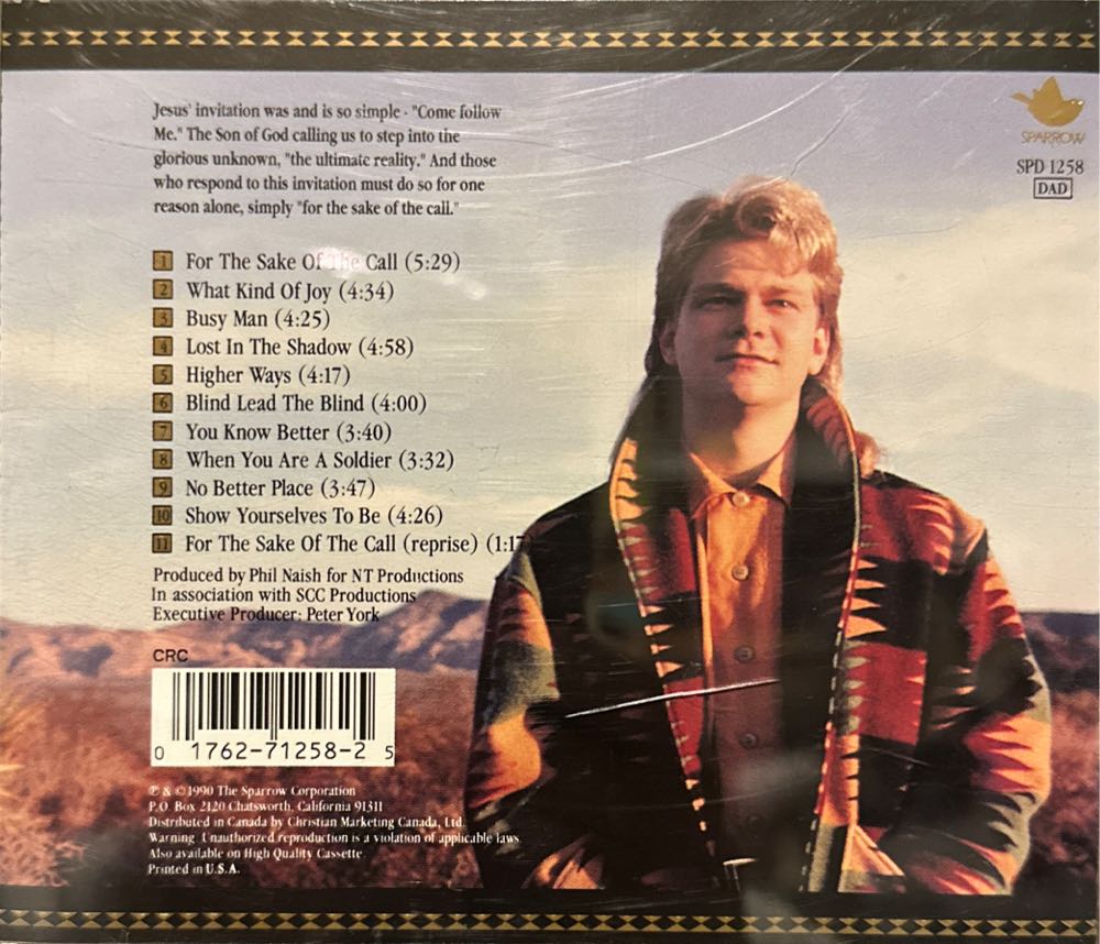 For The Sake Of The Call - Chapman, Steven Curtis (CD) music collectible [Barcode 017627125825] - Main Image 4