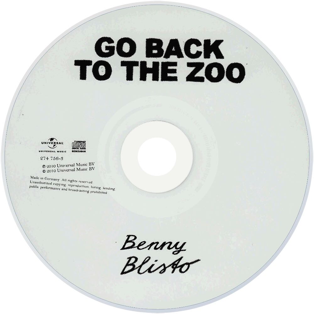 Benny Blisto - Go Back To The Zoo (CD - 35) music collectible [Barcode 602527475639] - Main Image 4