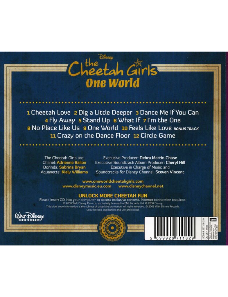 One World - Cheetah Girls, The (CD) music collectible [Barcode 050087122676] - Main Image 2