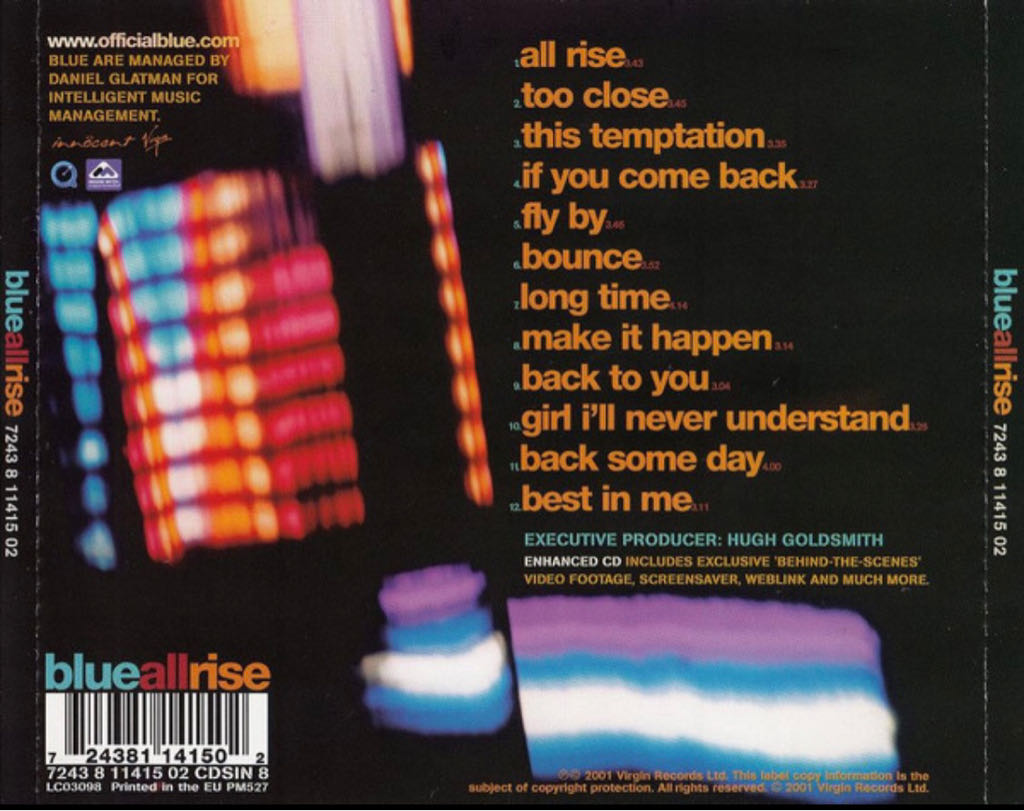 All Rise - Blue (CD - 44) music collectible [Barcode 724381141502] - Main Image 2