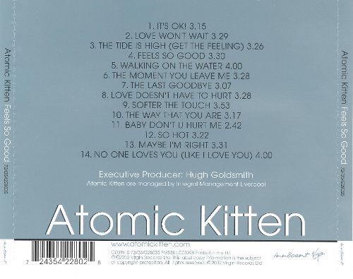 Atomic Kitten - Feels So Good - Atomic Kitten (CD - 55) music collectible [Barcode 724358158823] - Main Image 2