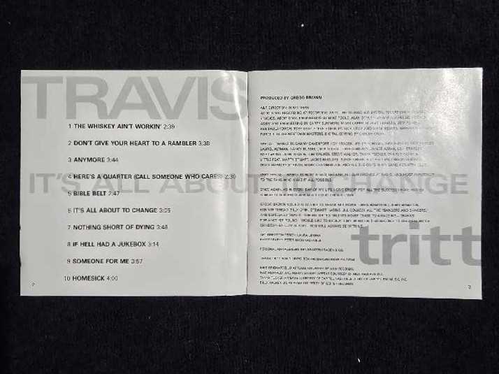 Its All About to Change - Tritt, Travis (CD) music collectible - Main Image 3