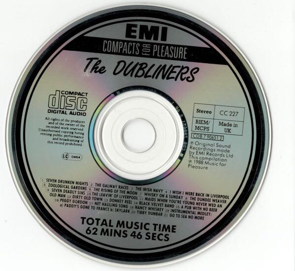 The Dubliners - Dubliners (CD - 63) music collectible [Barcode 077779065127] - Main Image 4
