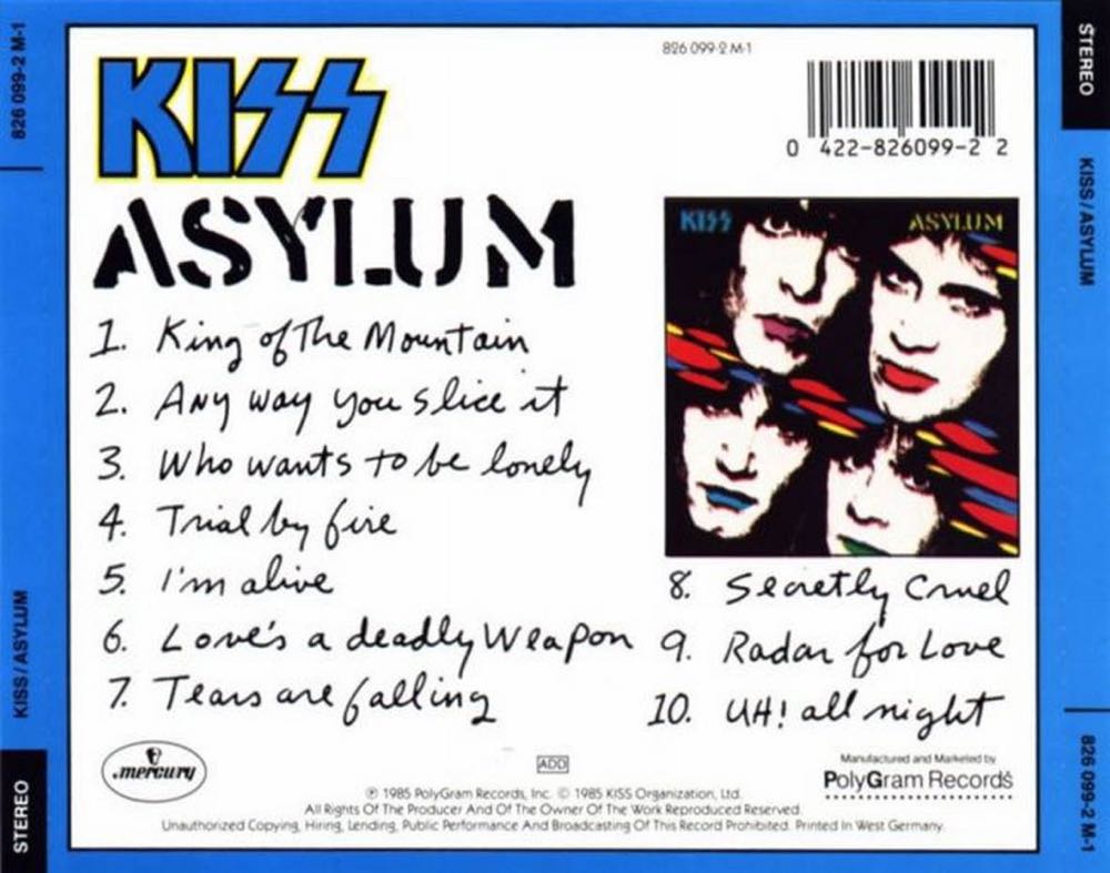 Asylum - Kiss (12” - 3850) music collectible - Main Image 3