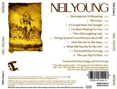 Neil Young - Young, Neil (CD - 35) music collectible [Barcode 075992744423] - Main Image 2