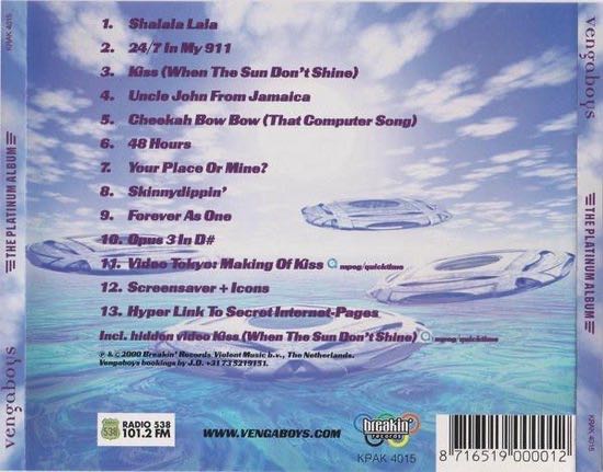 Vengaboys. The Platinum Album - Vengaboys (CD - 42) music collectible [Barcode 620323505527] - Main Image 2