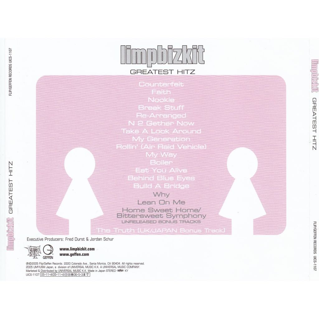 Greatest Hitz - Limp Bizkit (CD - 71) music collectible - Main Image 2