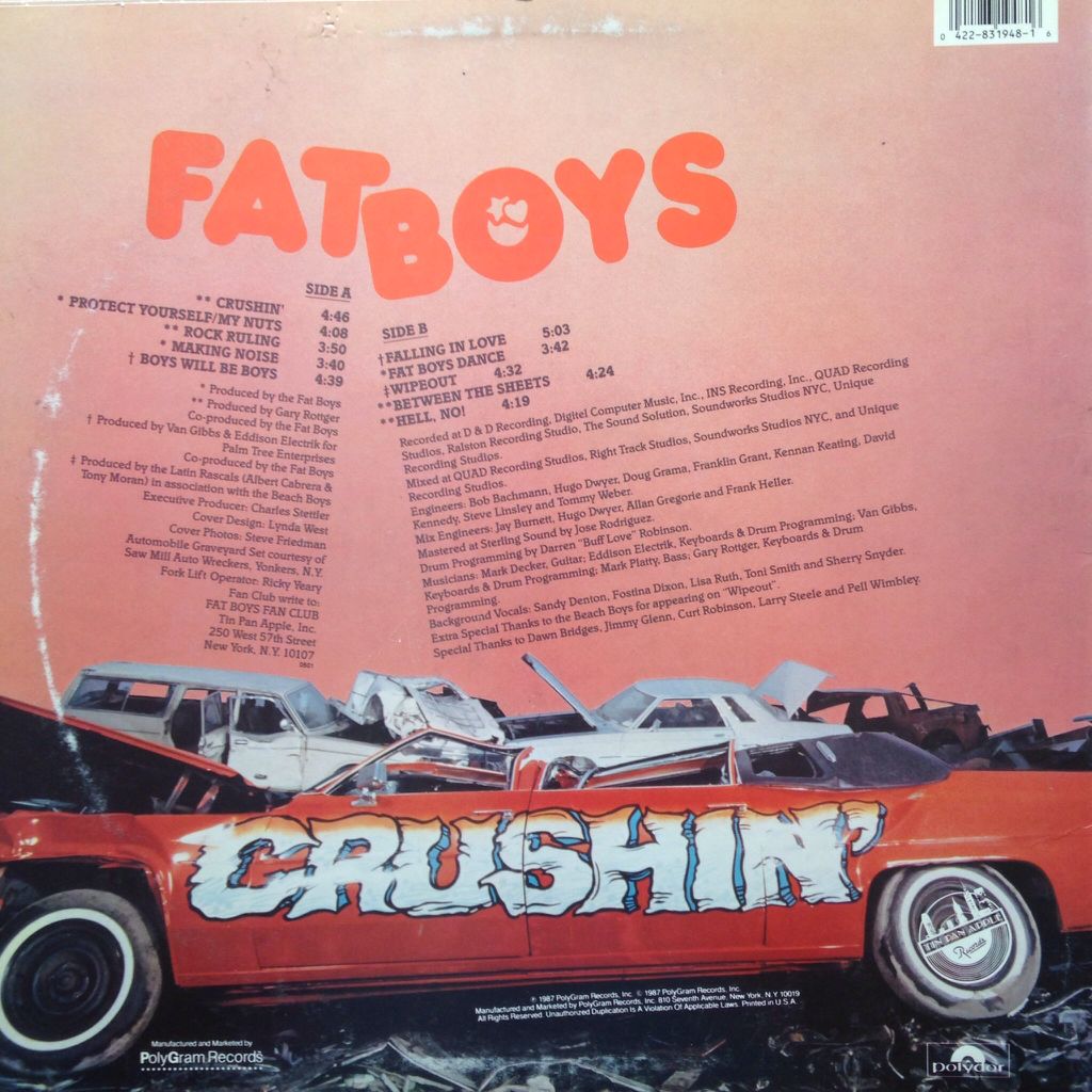 Crushin’ - Fat Boys (12”) music collectible - Main Image 2