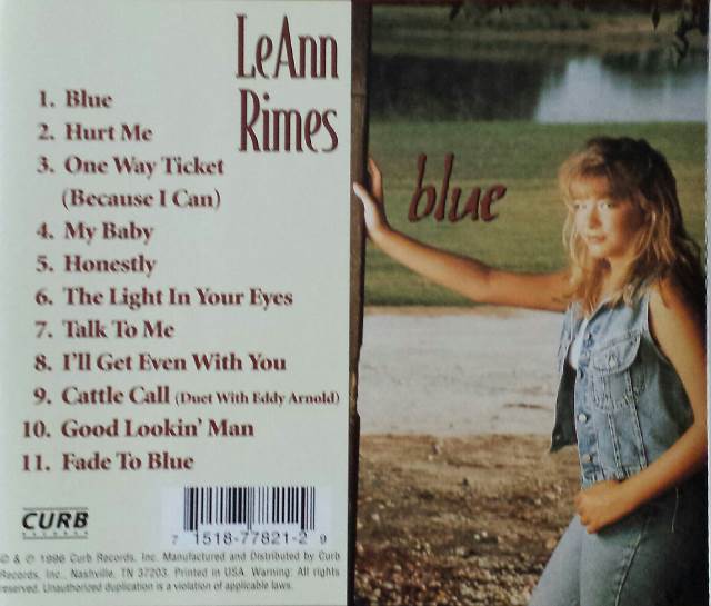 Blue - Rimes, LeAnn (CD - 35) music collectible [Barcode 715187782129] - Main Image 2
