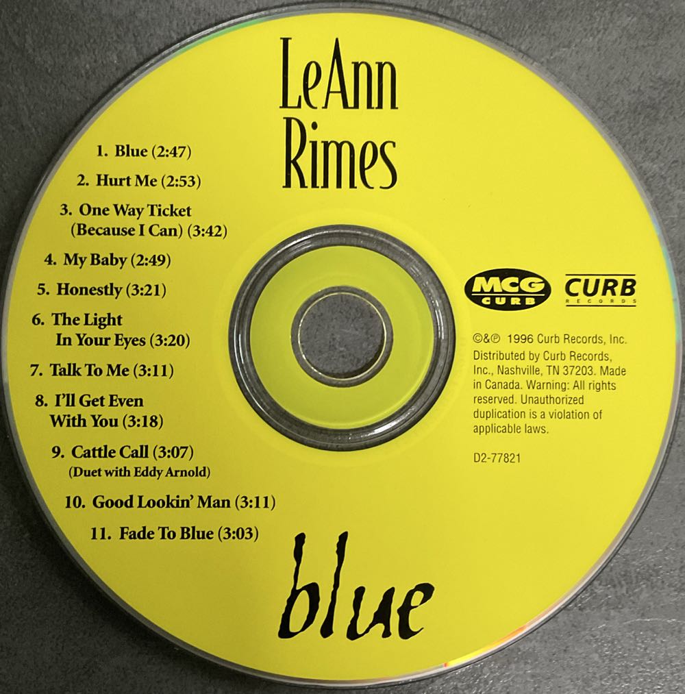 Blue - Rimes, LeAnn (CD - 35) music collectible [Barcode 715187782129] - Main Image 4
