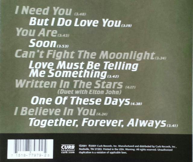 I Need You - LeAnn Rimes (CD - 52) music collectible [Barcode 715187797925] - Main Image 2