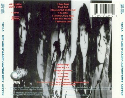 The Great Radio Controversy - Tesla (CD) music collectible [Barcode 720642422427] - Main Image 2