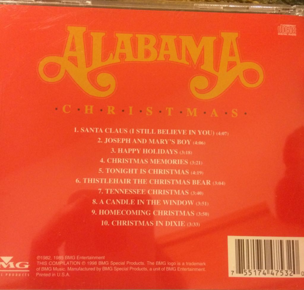 Christmas - Alabama Christmas - Christmas (CD - 35) music collectible [Barcode 755174475320] - Main Image 2