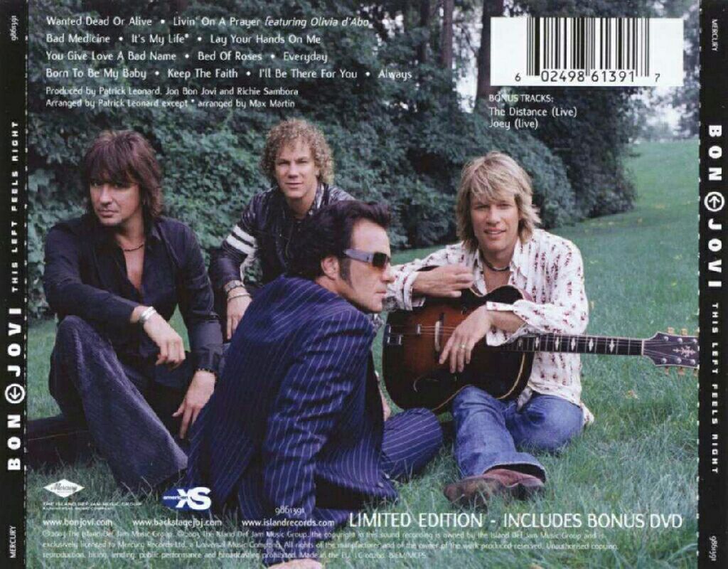 This Left Feels Right - Bon Jovi (CD - 58) music collectible [Barcode 602498612187] - Main Image 2