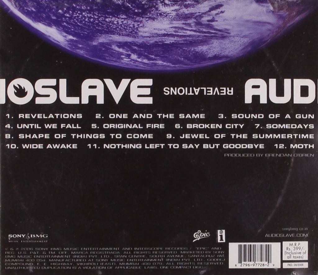 Revelations - Audioslave (CD - 48:30) music collectible [Barcode 8279697722829] - Main Image 2
