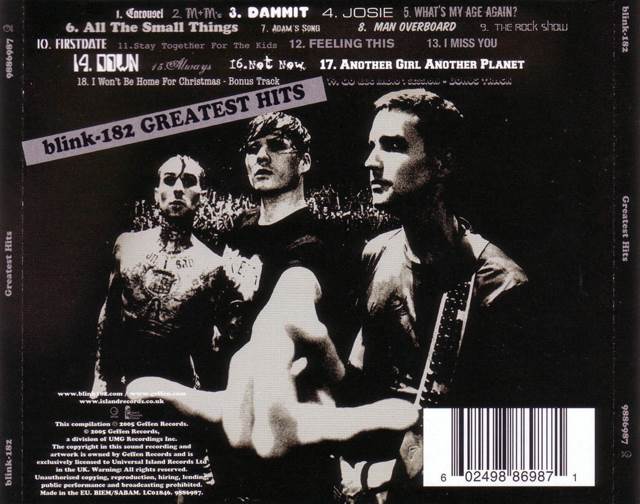 Greatest Hits - Blink-182 (CD) music collectible [Barcode 602498869864] - Main Image 2