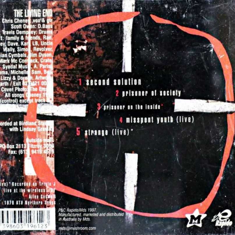 Second Solution - Prisoner Of Society - Living End, The (CD) music collectible [Barcode 9398603196123] - Main Image 2