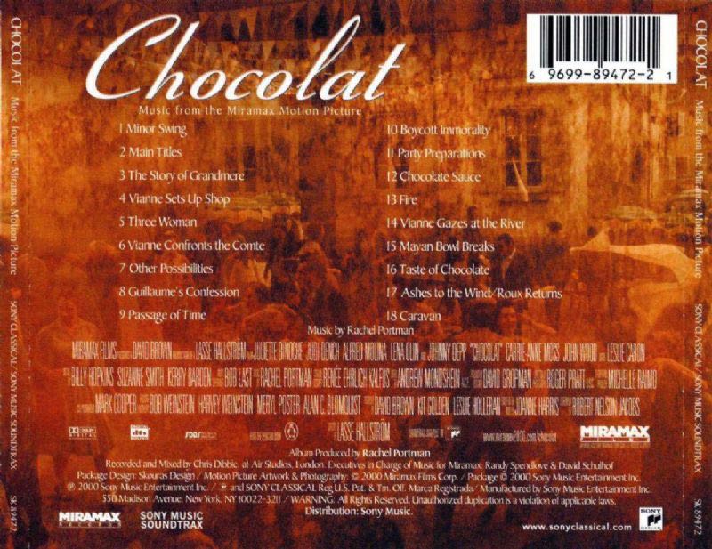 Chocolat (Orig. Score) - Soundtrack Chocolat (CD - 42) music collectible [Barcode 696998947221] - Main Image 2