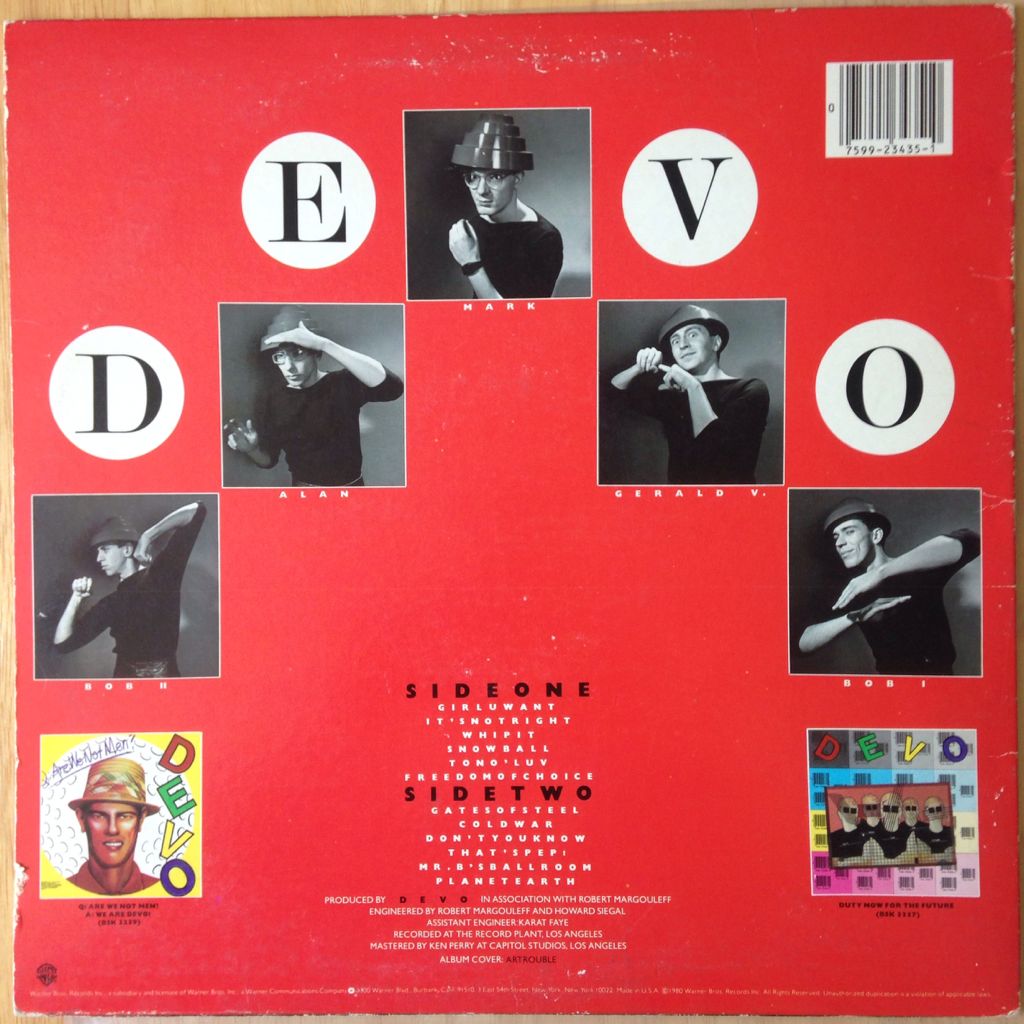 Freedom of Choice - Devo (12” - 32:14) music collectible - Main Image 2