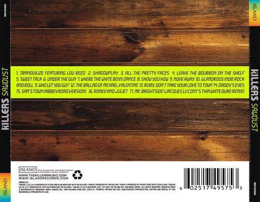 Sawdust - The Killers (CD) music collectible [Barcode 602517533745] - Main Image 2