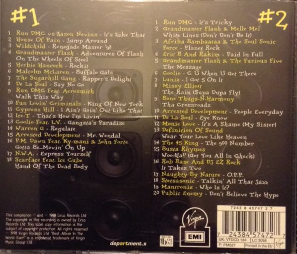 The Best Hip Hop Anthemz Ever - Various (CD) music collectible [Barcode 724384574727] - Main Image 2