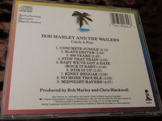 Catch A Fire - Bob Marley and the Wailers (12”) music collectible [Barcode 075679003027] - Main Image 2