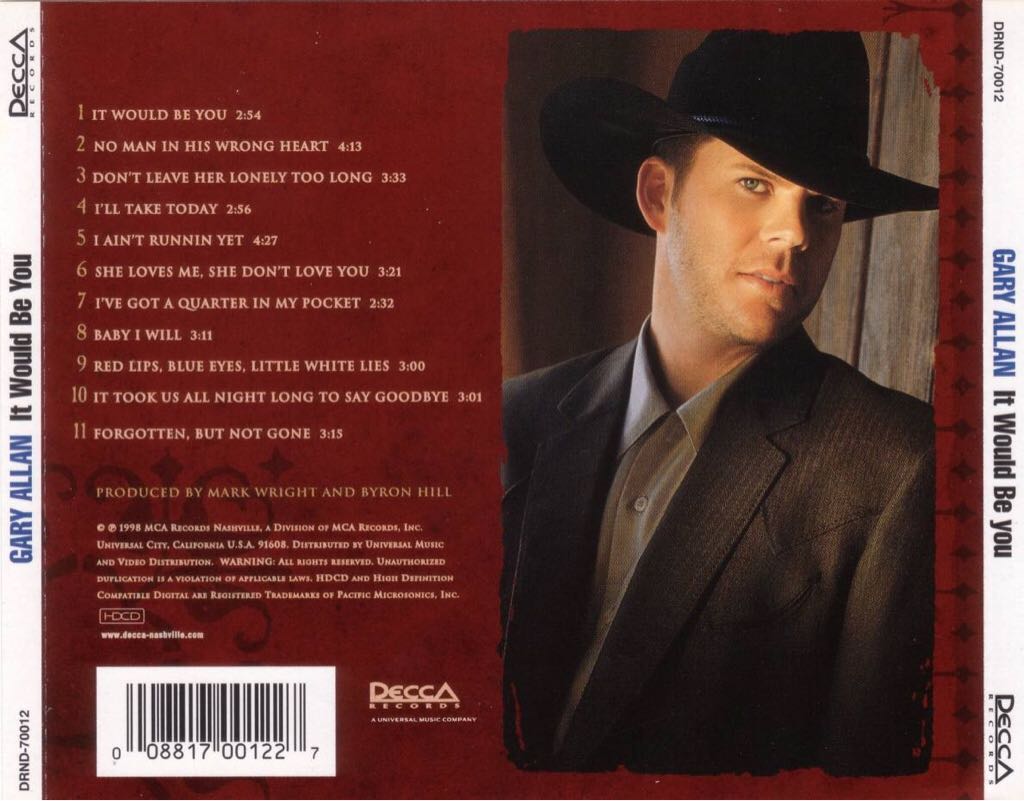 It Would Be You - Gary Allan (CD) music collectible - Main Image 2