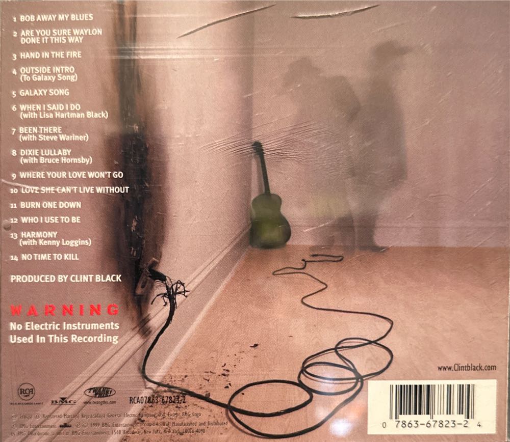 D’lectrified - Clint Black (CD - 54) music collectible [Barcode 078636782324] - Main Image 4